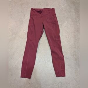 Lululemon Women's 6 Fast And Free Mid Rise Nulux Blush